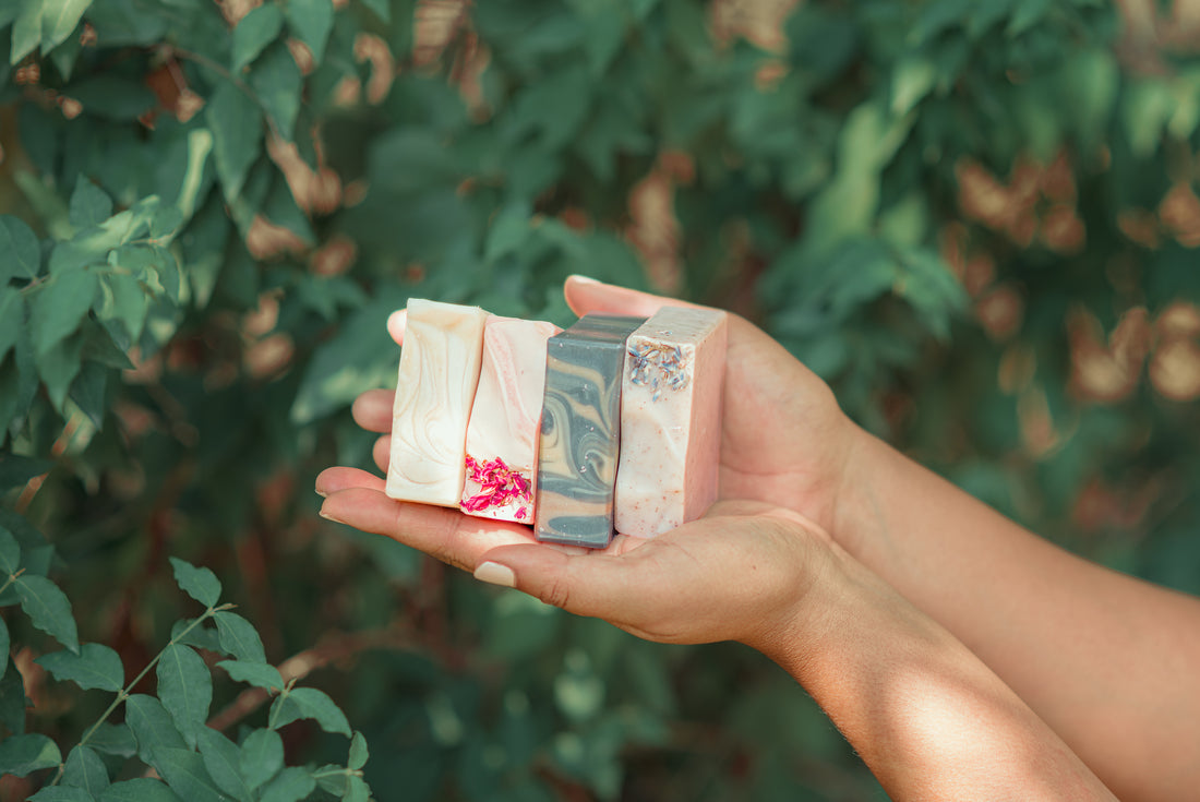 solid soaps in nature
