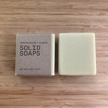 Load image into Gallery viewer, SANDALWOOD + PUMICE EXFOLIATING ARTISAN SOAP
