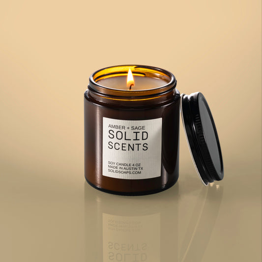 SolidSoaps Amber Sage candle