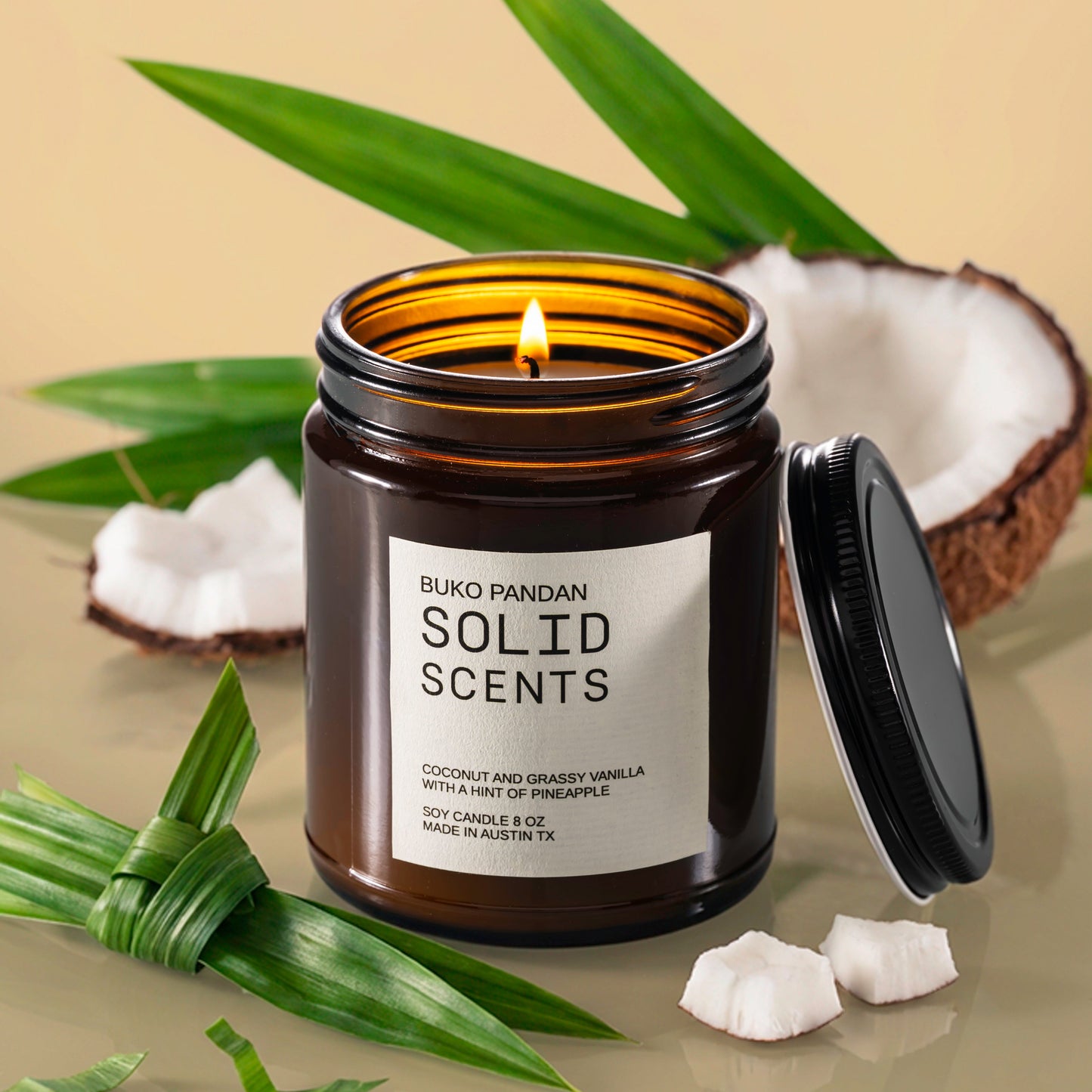 BukoPandan 8oz candle Solid Scents