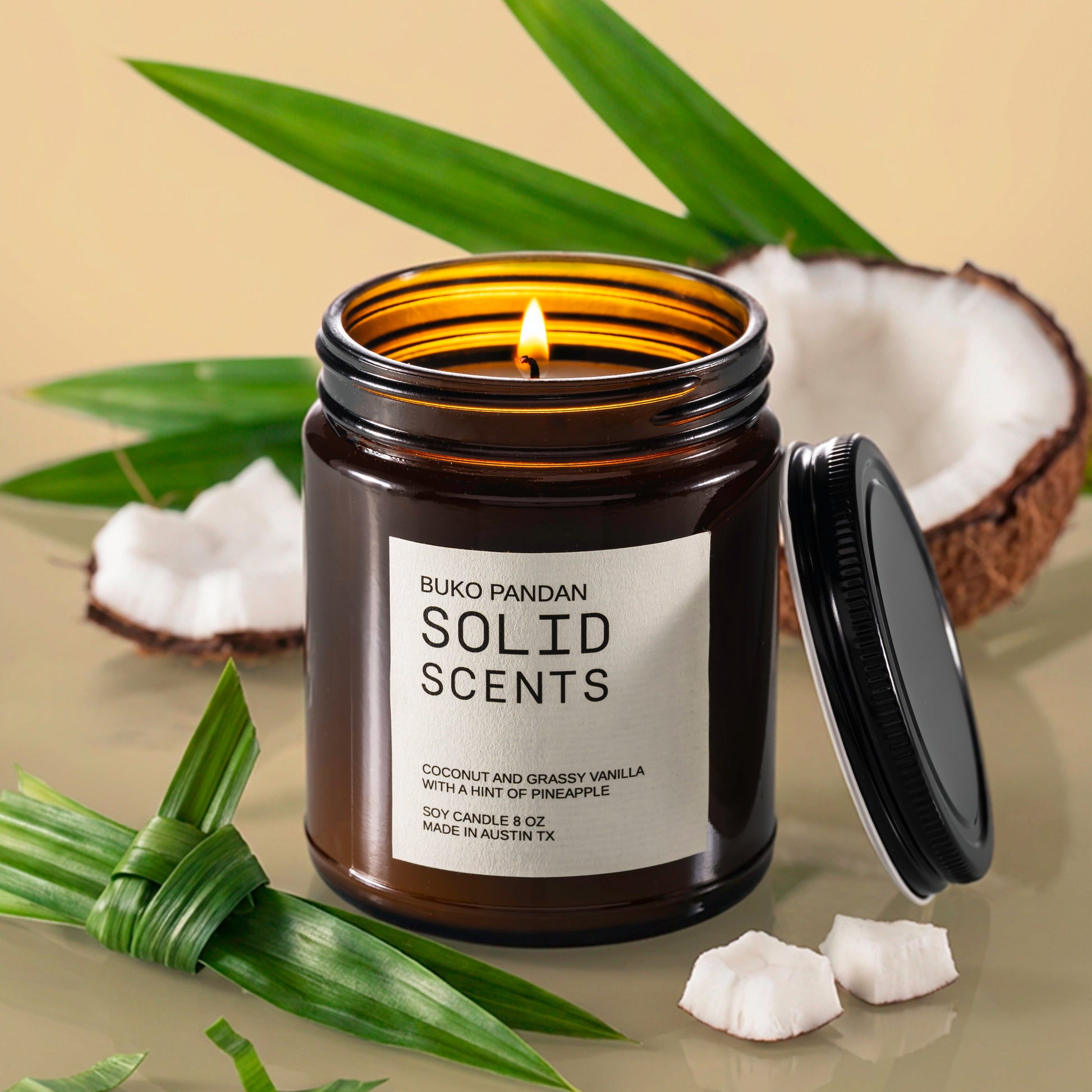 BukoPandan 8oz candle Solid Scents