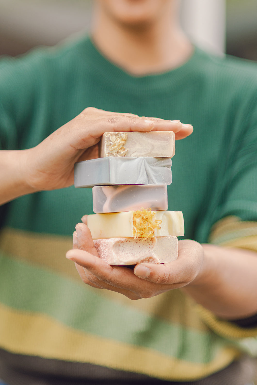 Holding a Solid Soaps stack