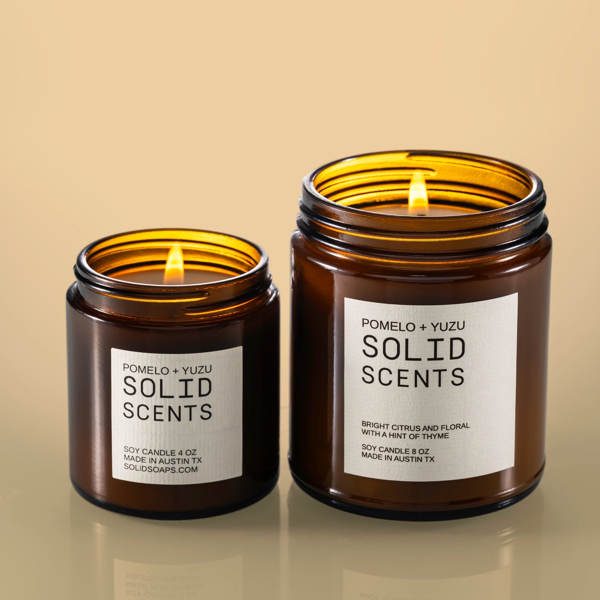 PomeloYuzu SolidScents 8oz and 4oz candles