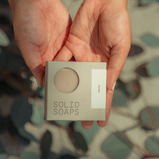 solid soaps soothe in hands